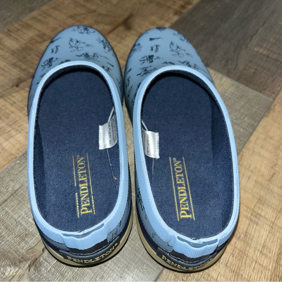 Pendleton Blue Garden Shoes Cowgirl Size 6 EUR 37 - Picture 7 of 14